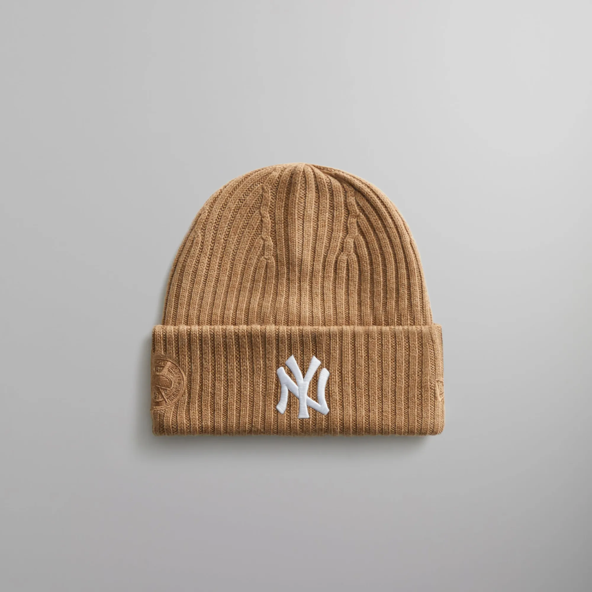 Cheap Kith & New Era For New York Yankees Knit Beanie Chestnut