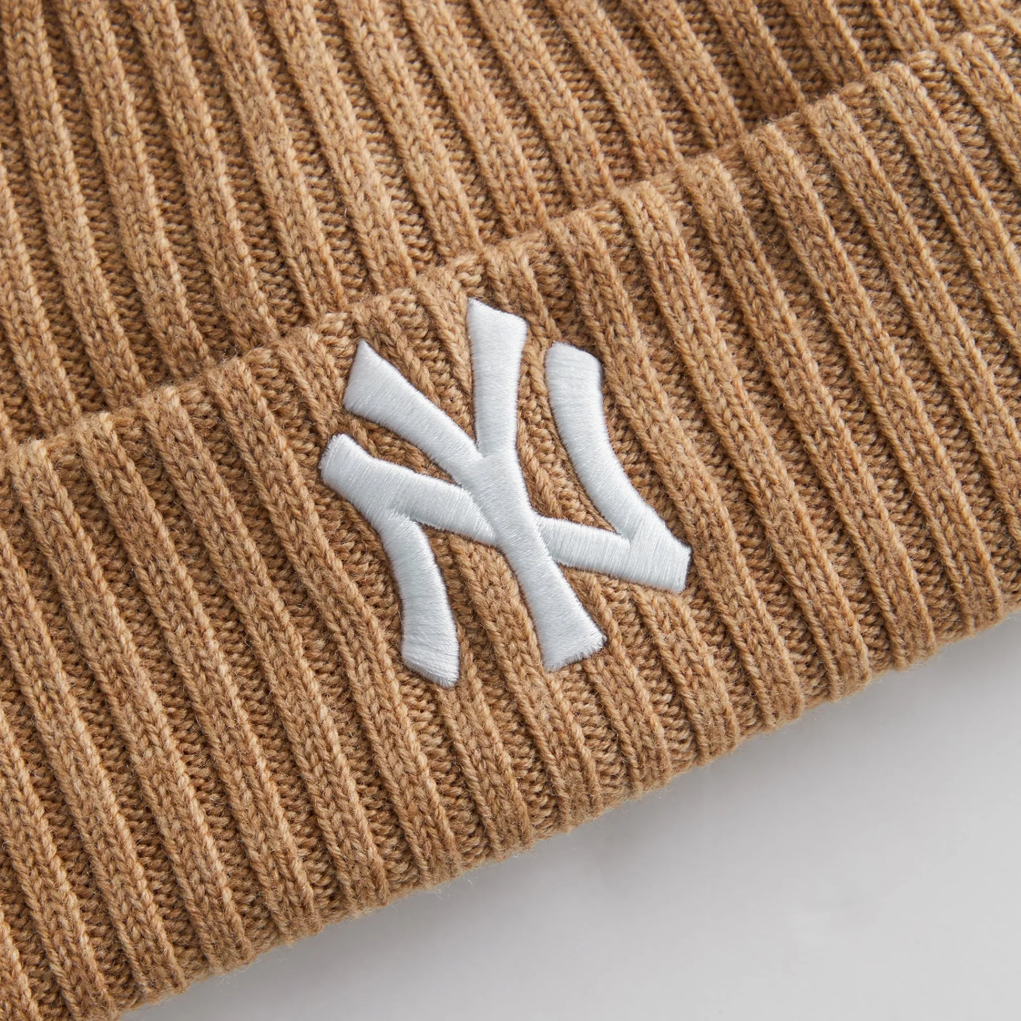 Cheap Kith & New Era For New York Yankees Knit Beanie Chestnut