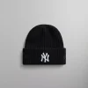 Shop Kith & New Era For New York Yankees Knit Beanie Black