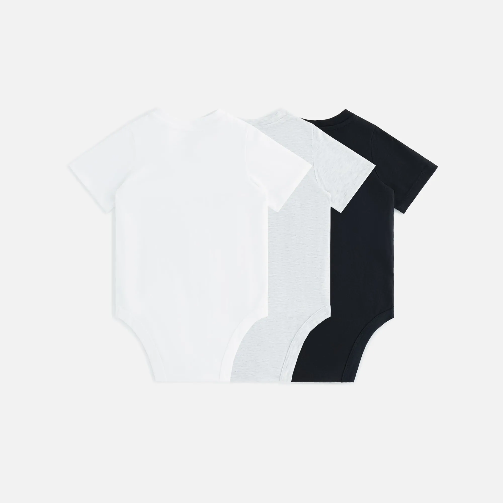 Flash Sale Kith Baby Core 3-Pack Onesies Black / White / Light Heather