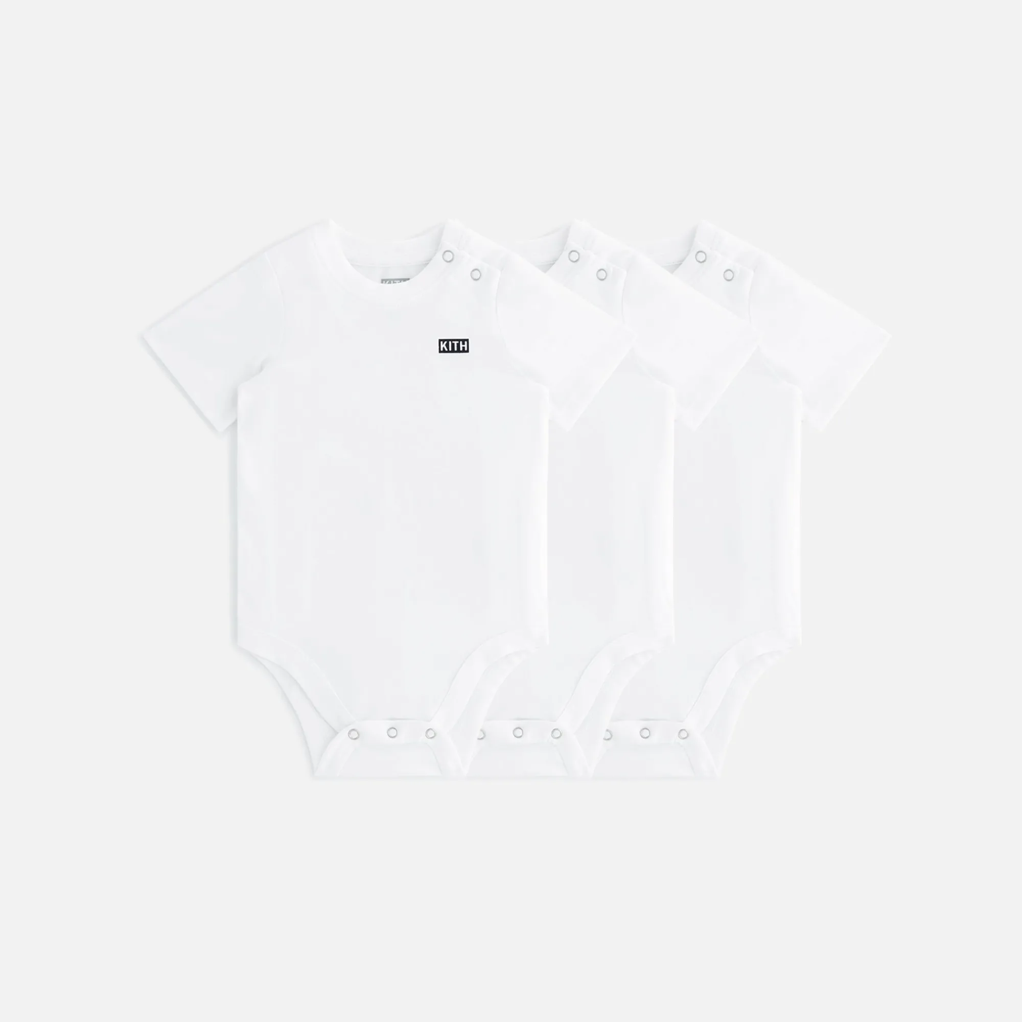Cheap Kith Baby Core 3-Pack Onesies White