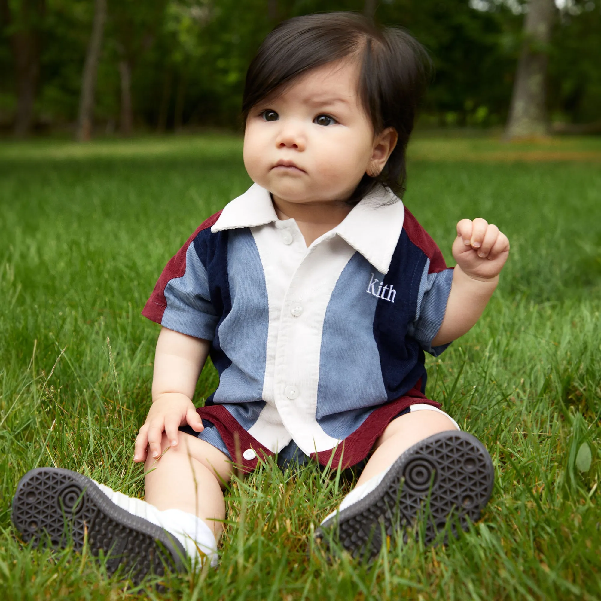 Online Kith Baby Micro Cord Woodpoint Shirt Elevation