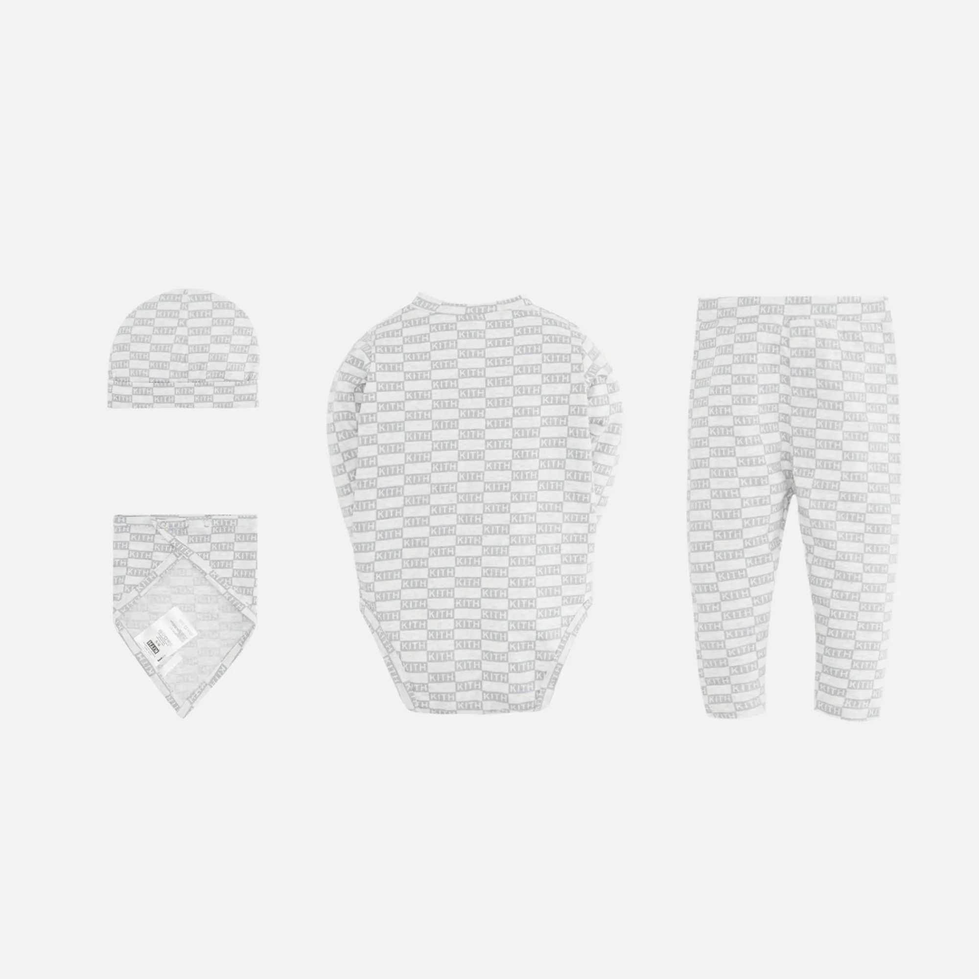 Shop Kith Baby Monogram Gift Set Light Heather Grey