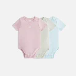 Cheap Kith Baby 3-Pack Onesie Dusty Quartz