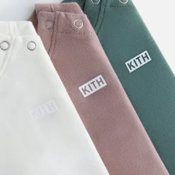 Shop Kith Baby 3-Pack Onesies Dusty Mauve Multi