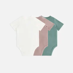 Shop Kith Baby 3-Pack Onesies Dusty Mauve Multi