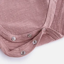 Clearance Kith Baby Slub Long Sleeves Onesie Dusty Quartz