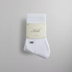 Online Kith Classic Half Crew 3 Pack Socks White