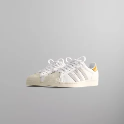 Cheap Kith Classics For Adidas Originals Superstar White / Off White
