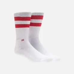 Clearance Kith Classics X Stance Fall '18 Crew Sock White / Red