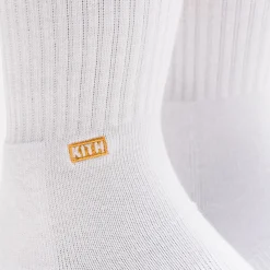 Store Kith Classics X Stance Fall '18 Crew Sock White / Gold