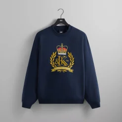 Discount Kith Crest Crewneck Nocturnal