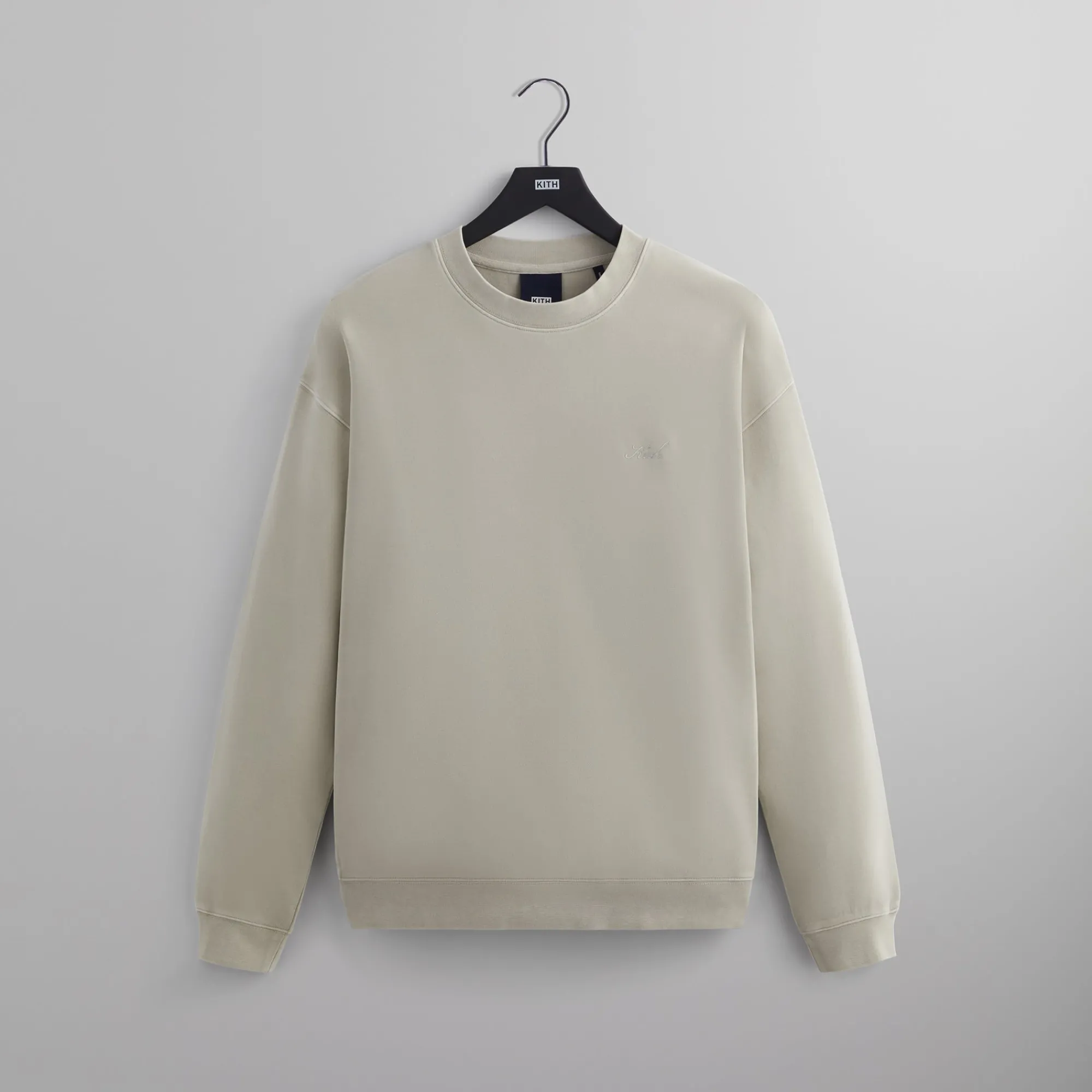 Cheap Kith Crystal Wash Interlock Vintage Crewneck Field