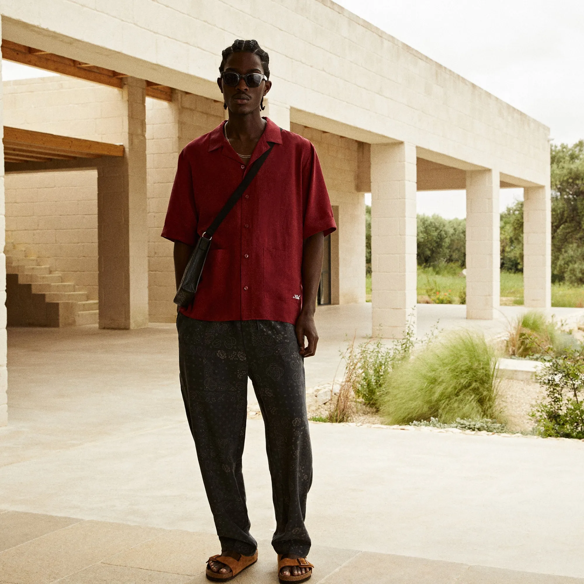 Best Kith Cupro Linen Barrow Pant Black