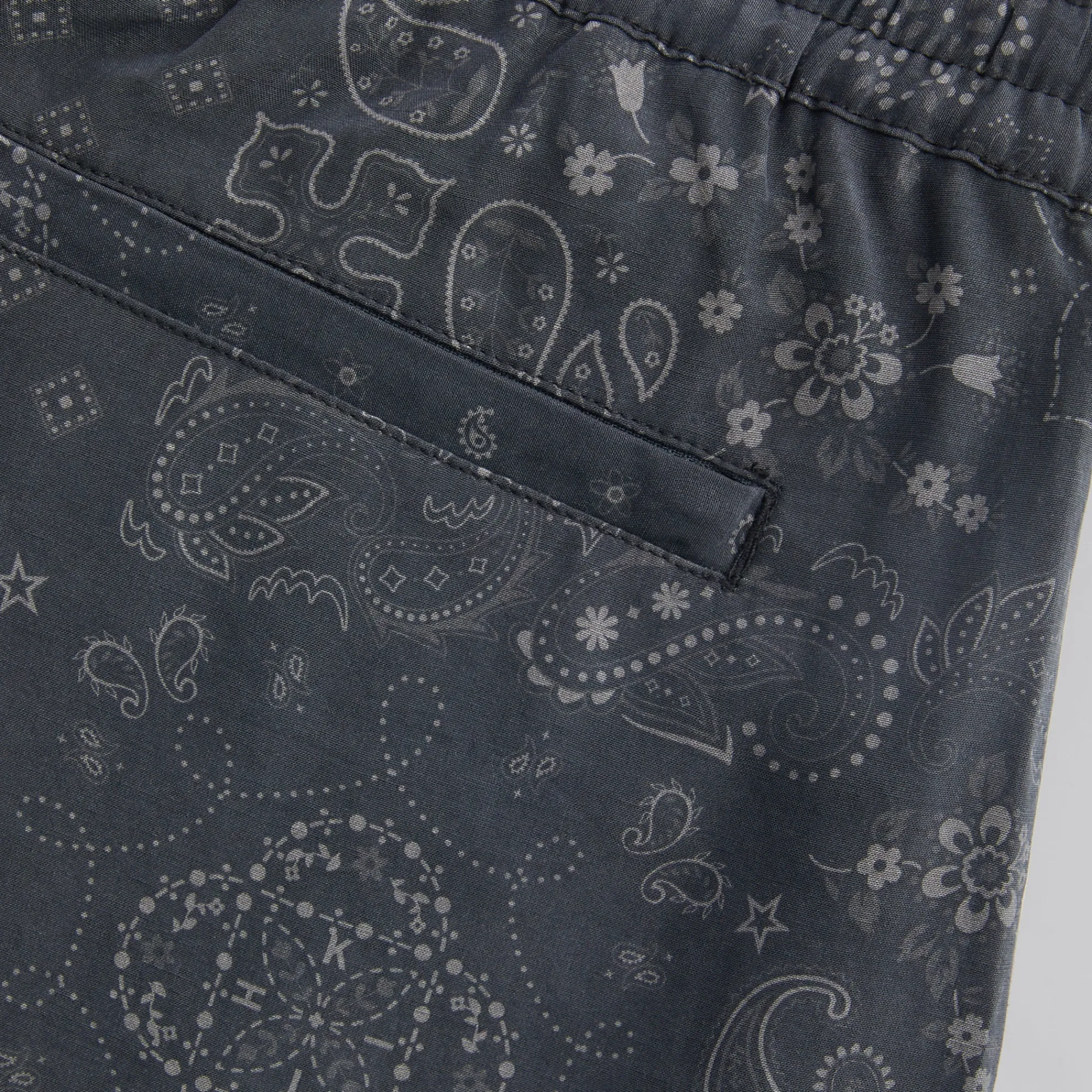 Best Kith Cupro Linen Barrow Pant Black