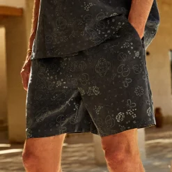Sale Kith Cupro Linen Cedar Short Nocturnal