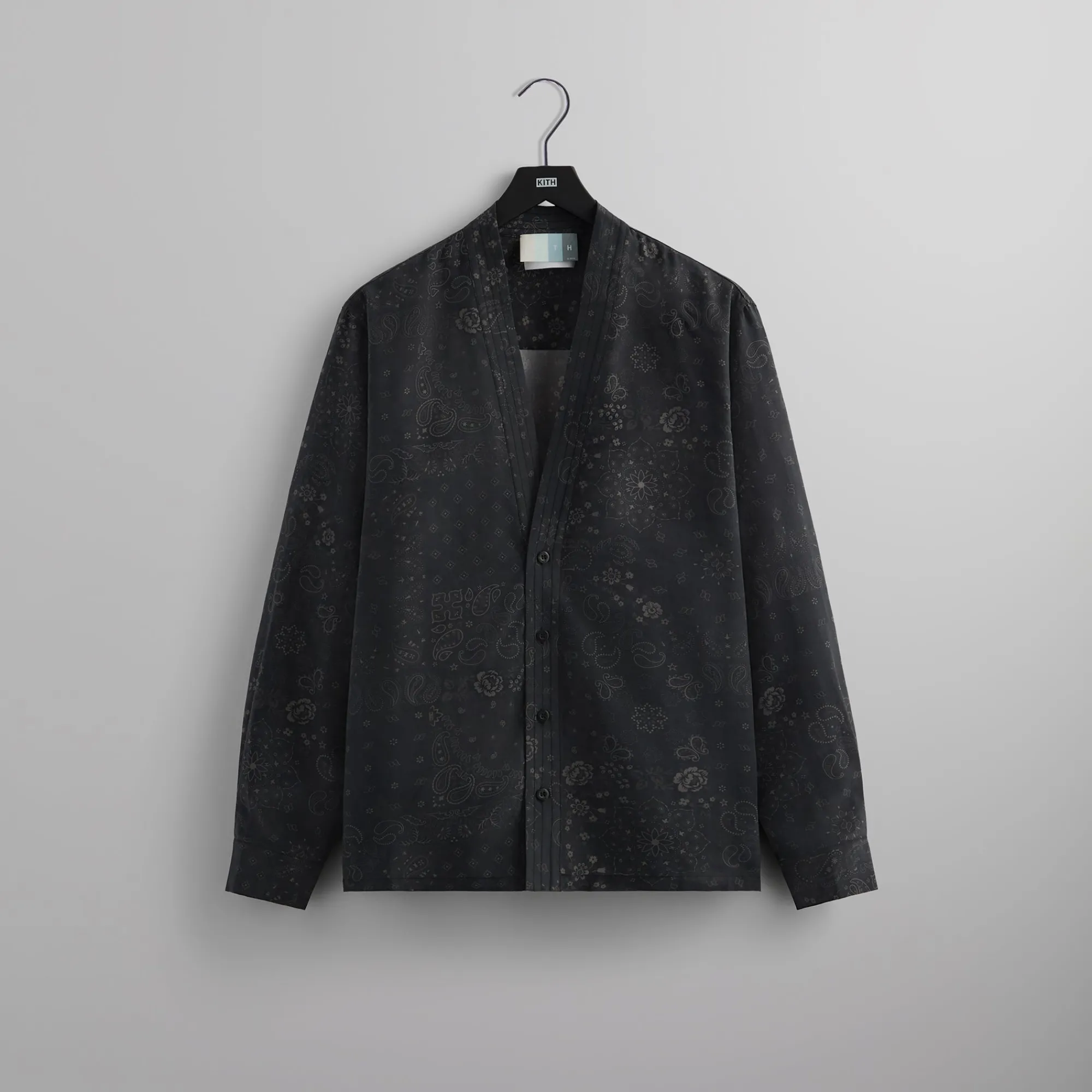 Best Sale Kith Cupro Linen Sullivan Gi Shirt Black