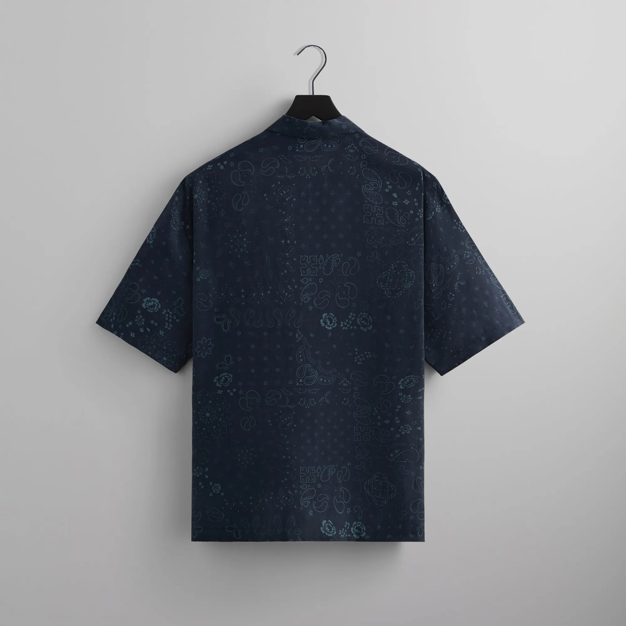 Online Kith Cupro Linen Thompson Crossover Shirt Nocturnal