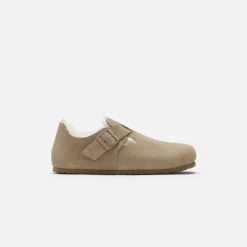 Cheap Kith For Birkenstock London Shearling Faded Khaki