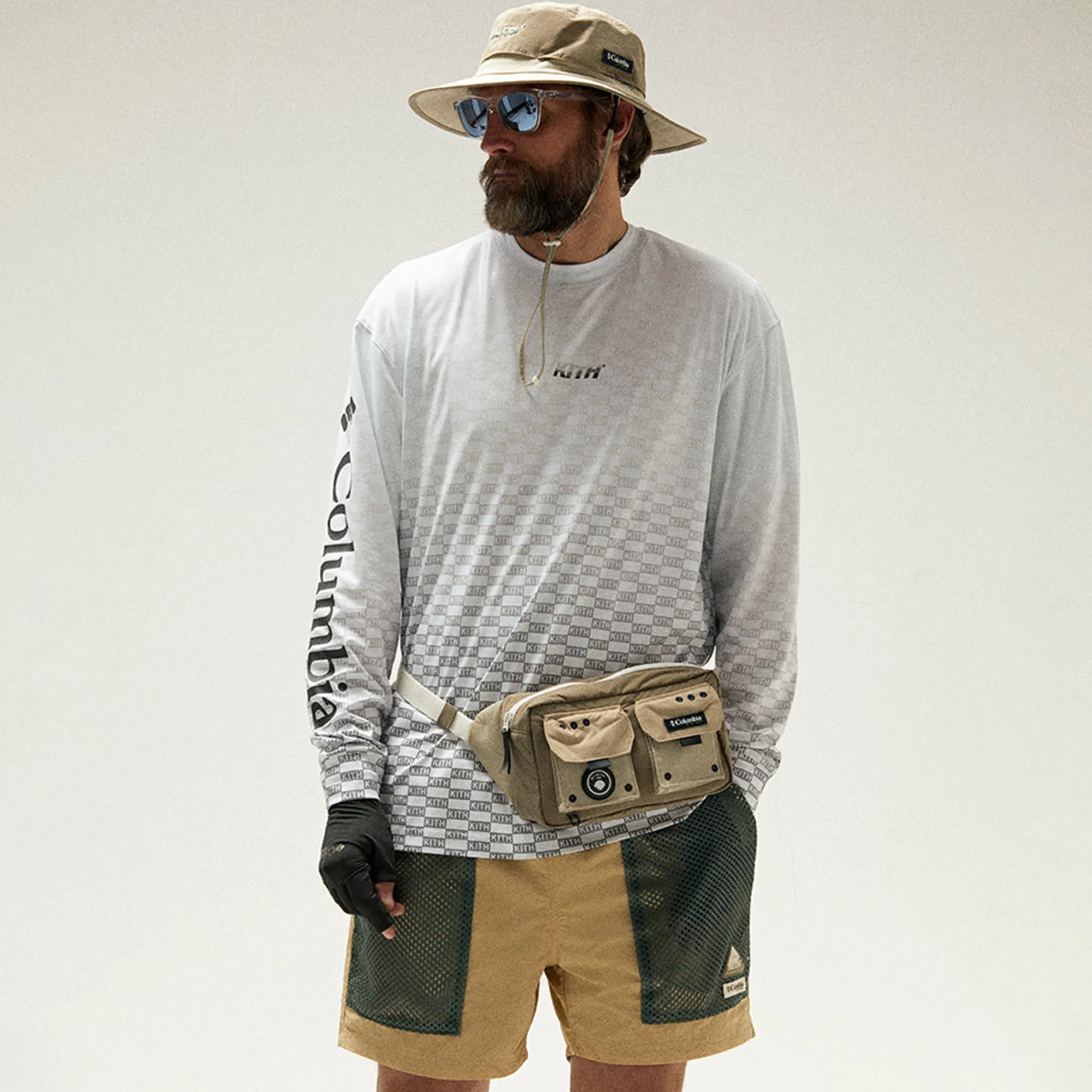 Shop Kith For Columbia Pfg Deschutes Valley™ Short Sierra Tan