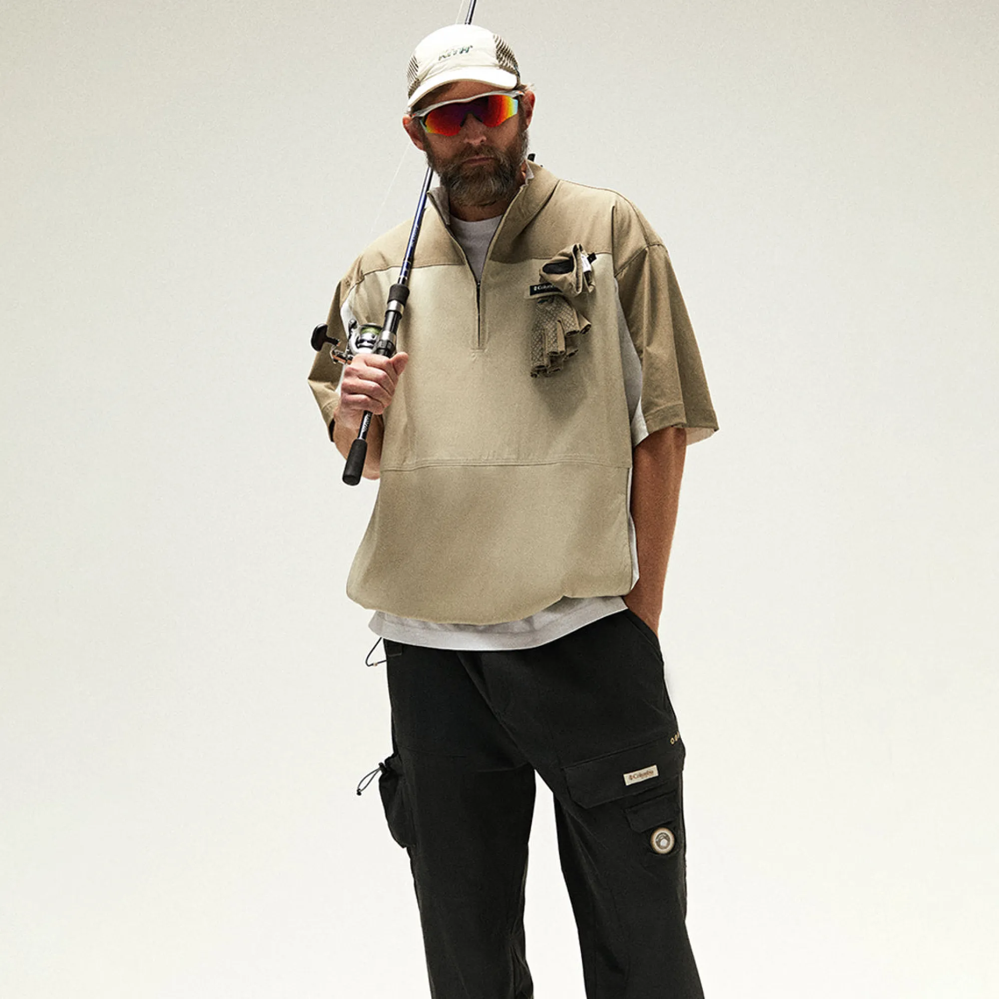 Discount Kith For Columbia Pfg Links Windshirt Fossil