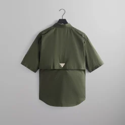 Outlet Kith For Columbia Pfg Short Sleeve Shirt Surplus Green