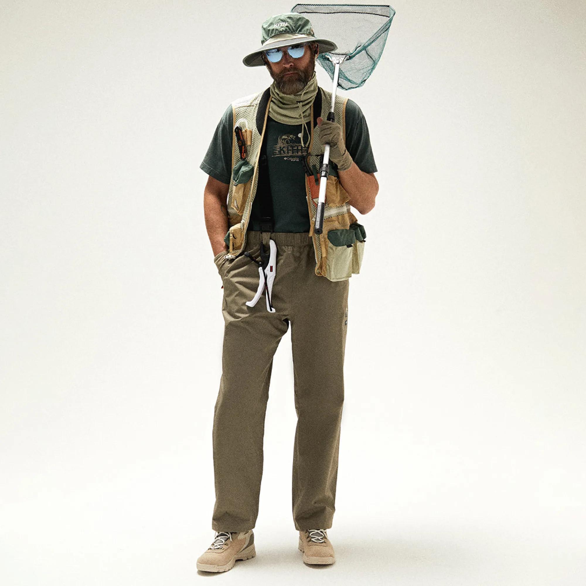 Hot Kith For Columbia Pfg Storm Bib Pant Pebble