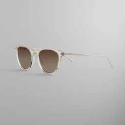 Shop Kith For Modo Georgica Sunglasses Crystal / Gold / Clear