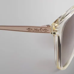 Shop Kith For Modo Georgica Sunglasses Crystal / Gold / Clear