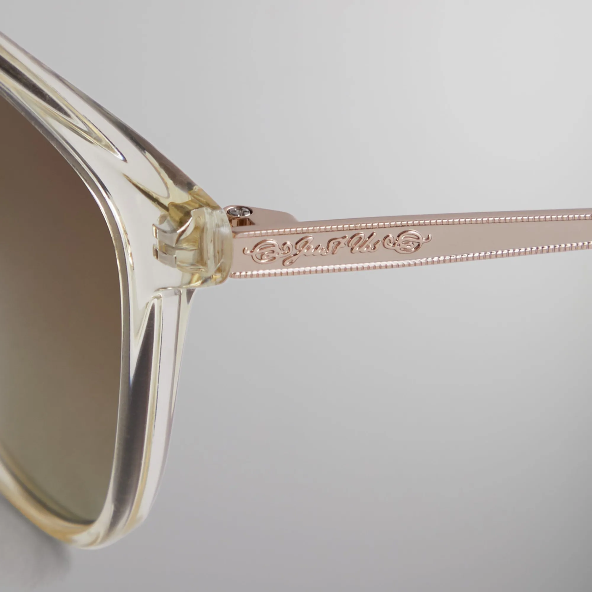 Shop Kith For Modo Georgica Sunglasses Crystal / Gold / Clear