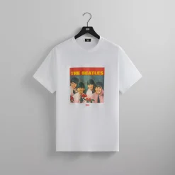 Outlet Kith For The Beatles Red Roses Vintage Tee White