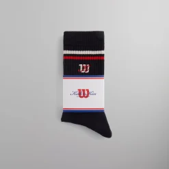 New Kith For Wilson Sock Black