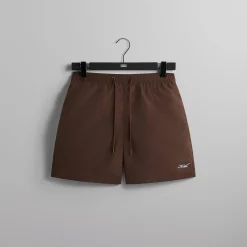 Online Kith Garment Washed Nylon Active Swim Short Saddle