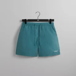 Discount Kith Garment Washed Nylon Active Swim Short Knight