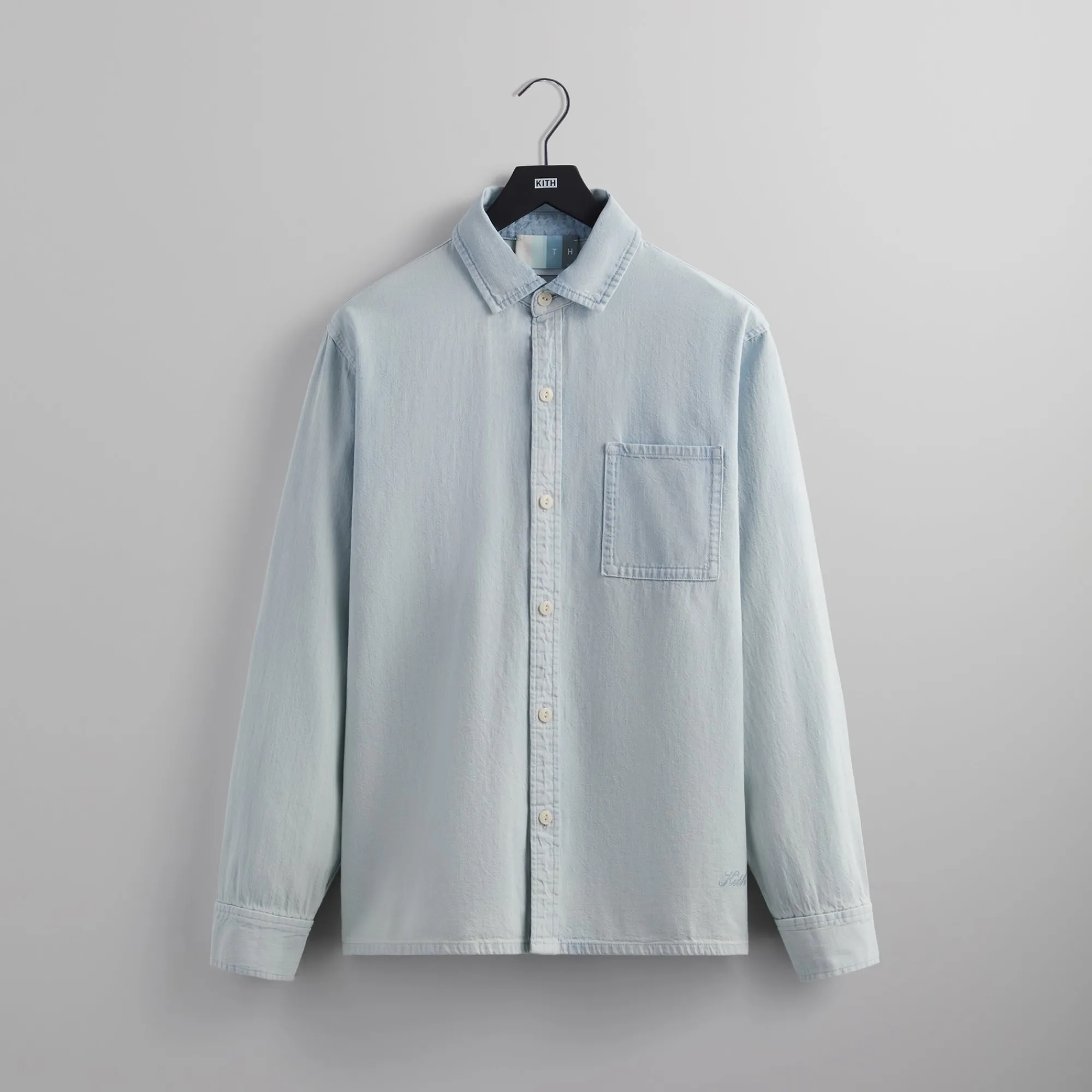 Discount Kith Ginza Buttondown Light Indigo