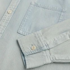 Discount Kith Ginza Buttondown Light Indigo
