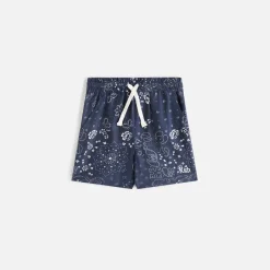 Fashion Kith Kids All-Over Print Paisley Camp Short Nocturnal