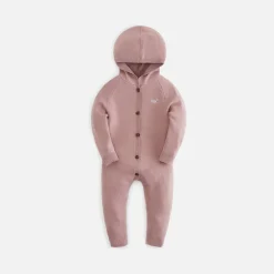 New Kith Baby Kith Kids Baby Beverly Knit Coverall Dusty Mauve