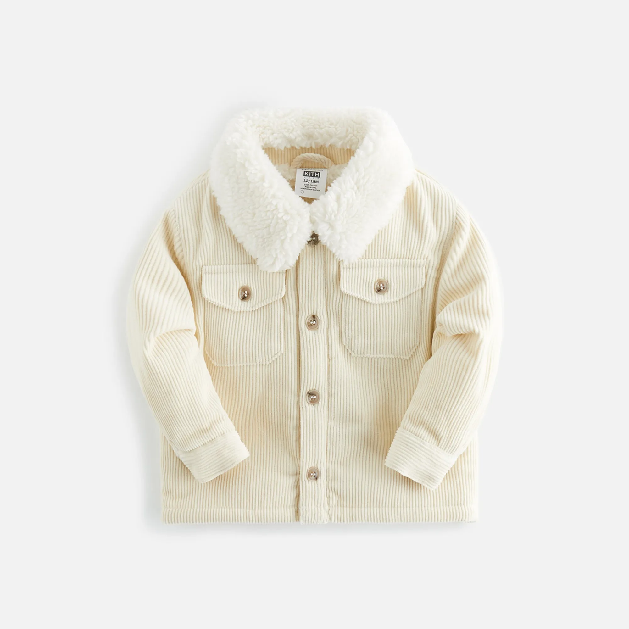 Best Sale Kith Baby Kith Kids Baby Classic Corduroy Shacket Sandrift