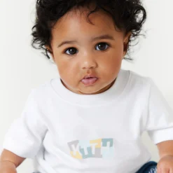 Discount Kith Baby Kith Kids Baby Collage Classic Logo Tee White