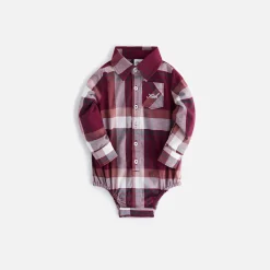 Clearance Kith Baby Kith Kids Baby Plaid Long Sleeves Shirt Onesie Rogue