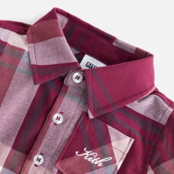 Clearance Kith Baby Kith Kids Baby Plaid Long Sleeves Shirt Onesie Rogue