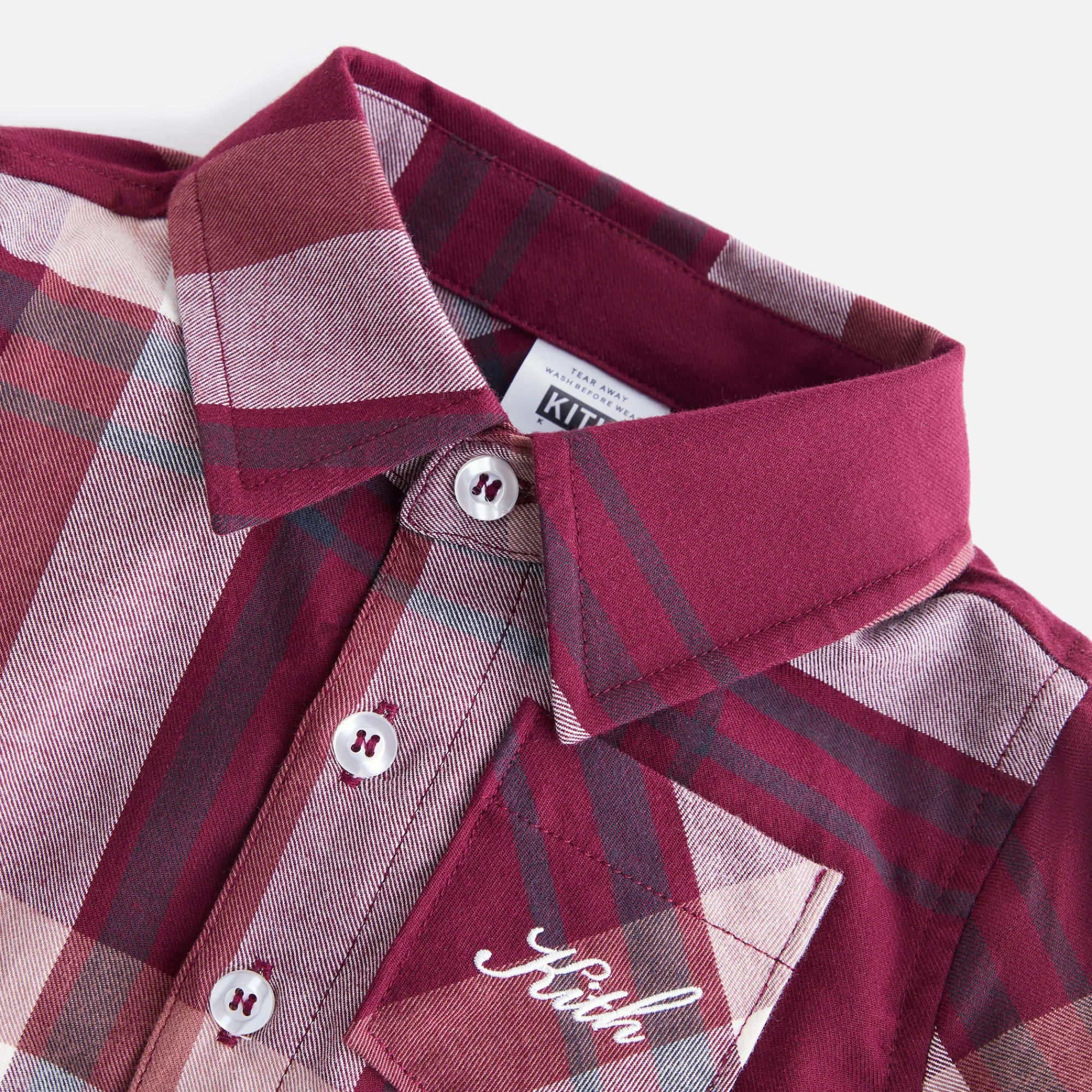 Clearance Kith Baby Kith Kids Baby Plaid Long Sleeves Shirt Onesie Rogue