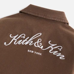 Cheap Kith Baby Kith Kids Baby Twill Workman Shirt Coffee