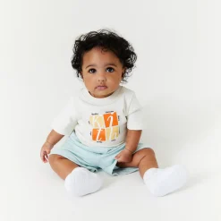 Sale Kith Baby Kith Kids Baby Typography Tee Sandrift