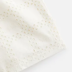 New Kith Kids Broderie Logo Camp Short Sandrift