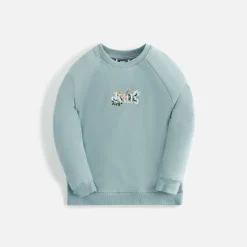 Best Kith Kids Classic Crewneck Slate Blue
