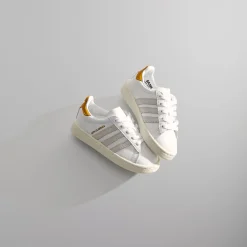 Clearance Kith Kids Classics For Adidas Originals Toddler Campus 80S White / Off White