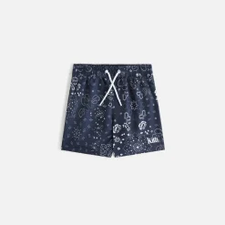 Shop Kith Kids Kai Swim Trunk Nocturnal