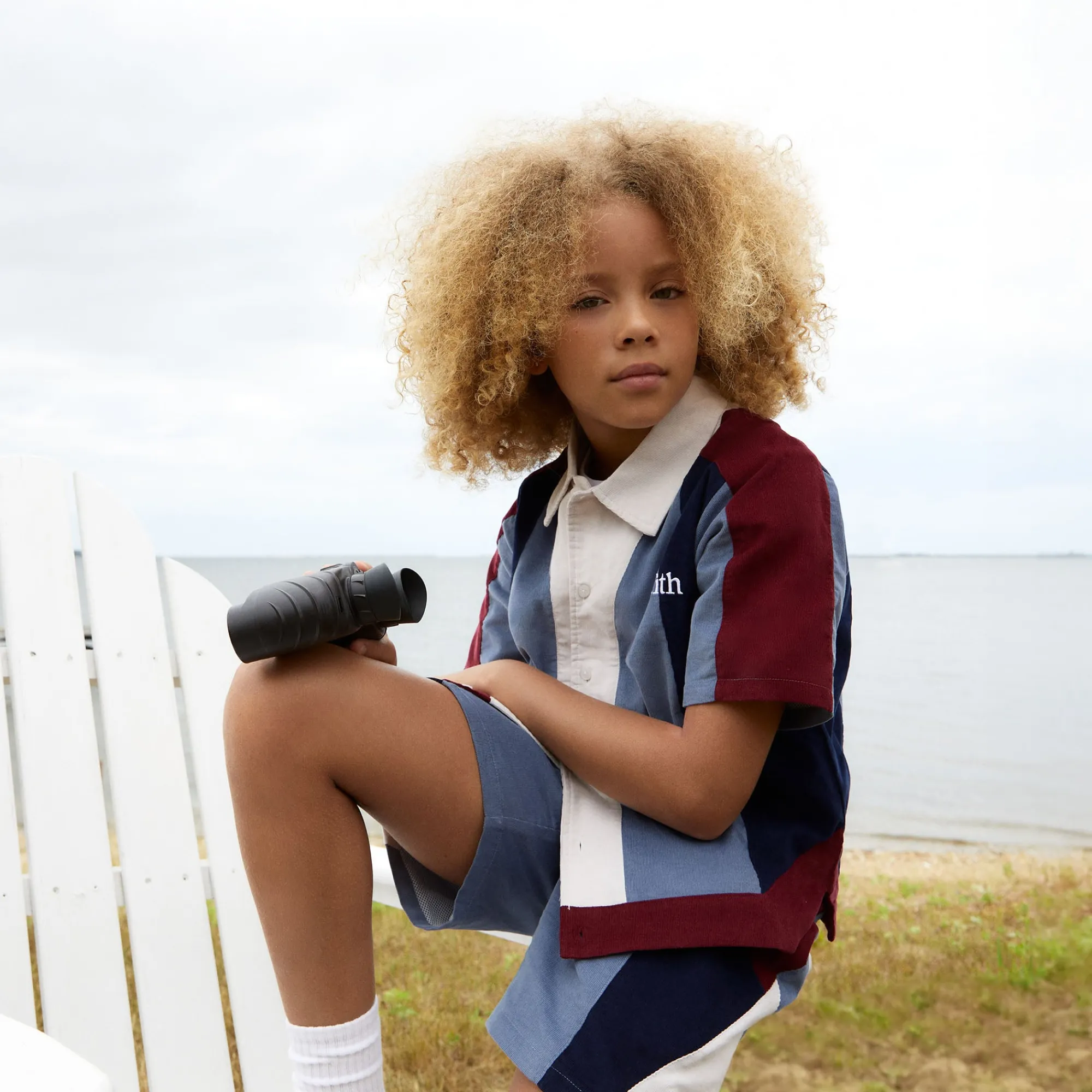 Best Kith Kids Micro Cord Curtis Panelled Short Elevation